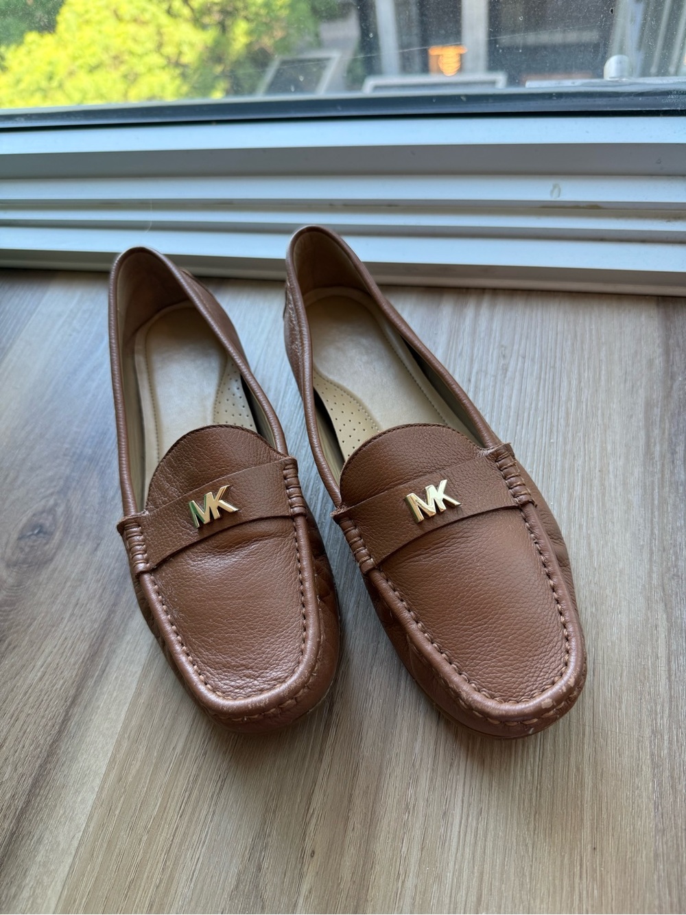 Michael Kors Melanie Moc Leather Loafers